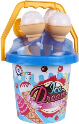 Σετ άμμου παγωτό – μπλε κουβάς