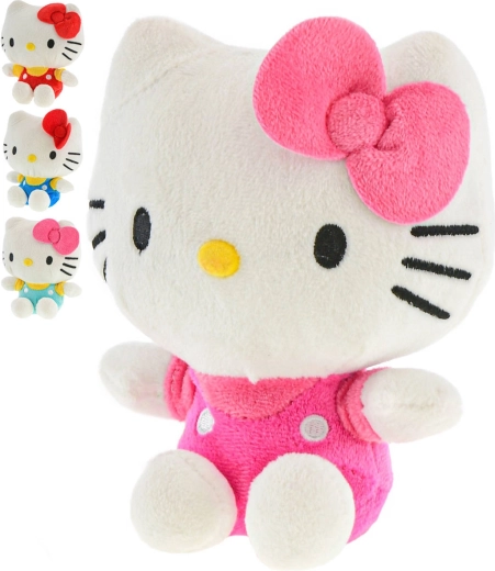 Λούτρινο παιχνίδι Hello Kitty καθιστή 16 cm (4 χρωματικές παραλλαγές) - 1 τεμάχιο