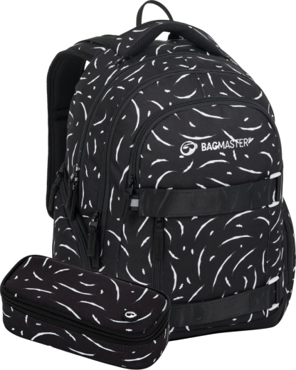 Bagmaster Nomad 25 φοιτητικό σετ μαύρο-λευκό