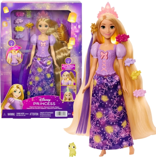 Disney Princess Ραπουνζέλ με μαγικά φωτεινά μαλλιά και αξεσουάρ