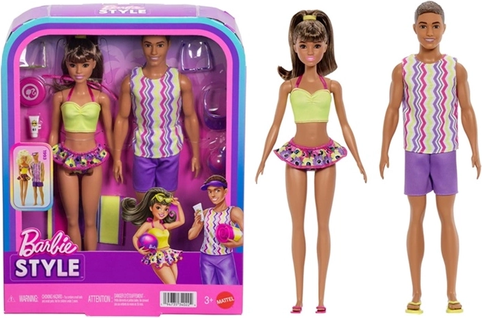 Barbie Barbie και Ken – σετ κουκλών παραλίας με αξεσουάρ