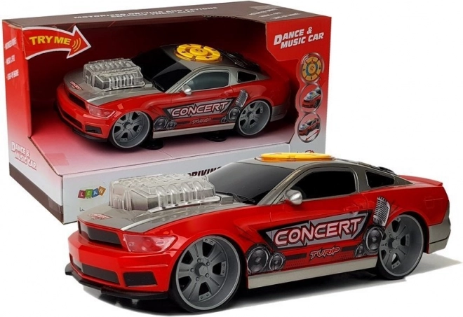 Μουσικό χορευτικό αυτοκίνητο DJ με φώτα και ηχεία