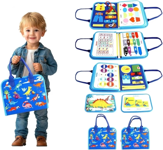 2Kids Toys αισθητηριακό busy βιβλίο Δεινόσαυροι