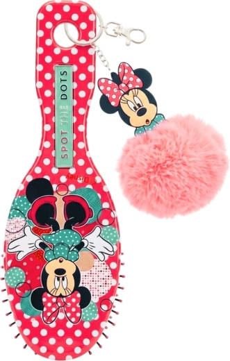 Παιδική χτένα με πομ-πομ μπρελόκ Minnie Mouse - 1 τεμάχιο