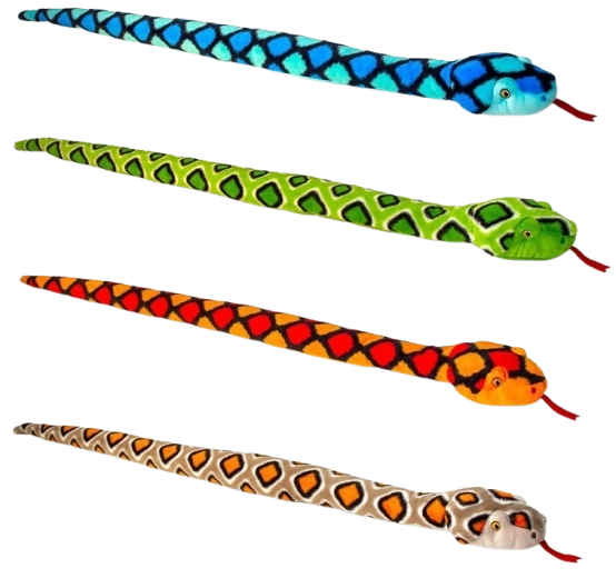Λούτρινο φίδι Keeleco 200 cm, 3 σχέδια - 1 τεμάχιο