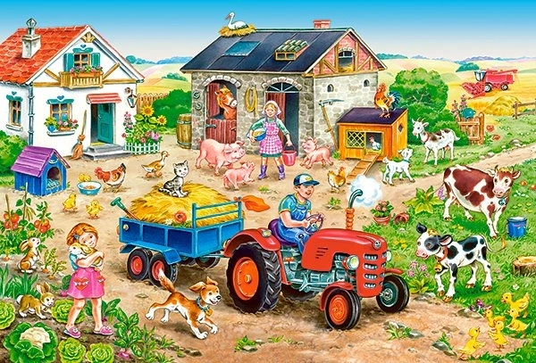 Παζλ μάξι 40 κομματιών LIFE ON THE FARM από CASTORLAND