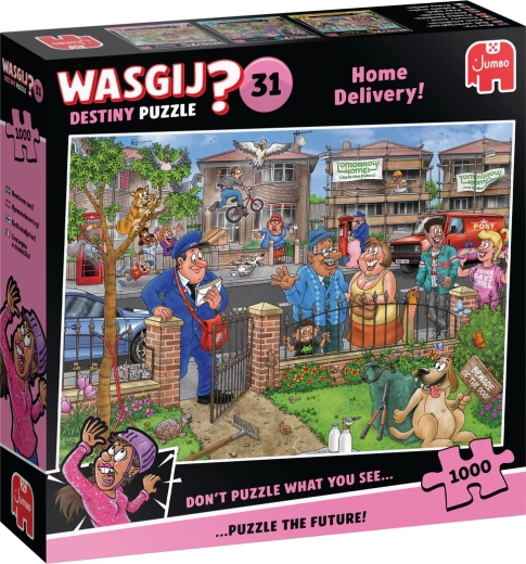 Jumbo Wasgij Retro Destiny 31: Παράδοση στο σπίτι! 1000 κομμάτια