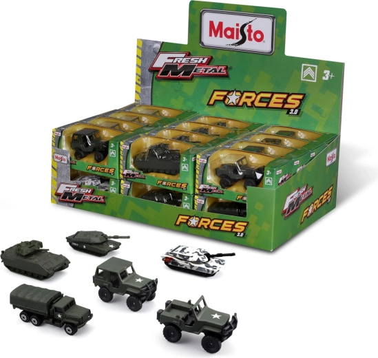 Maisto Fresh Metal Force 3.0 στρατιωτικό όχημα σε κλίμακα 1:64 - 1 τεμάχιο