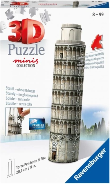 Ravensburger παζλ 3D με μοτίβο τον Κεκλιμένο Πύργο της Πίζας