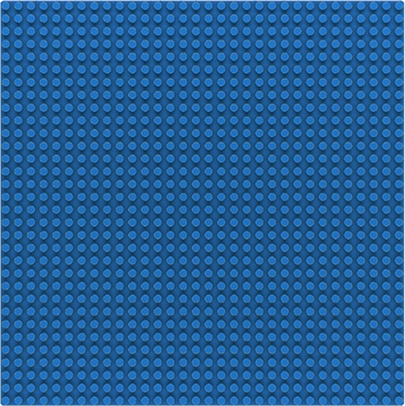 Sluban βασική πλάκα 32x32 μπλε