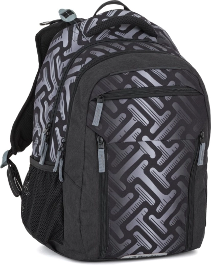 Σχολική τσάντα πλάτης Bagmaster PORTO 26 A γκρι