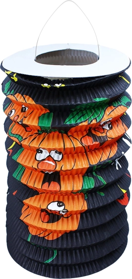 Φαναράκι Halloween με χαρούμενες κολοκύθες