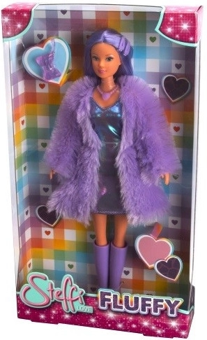 Κούκλα Steffi Love Fluffy με χνουδωτό παλτό