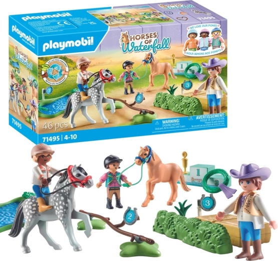 Playmobil Horses of Waterfall τουρνουά πόνι με εμπόδια