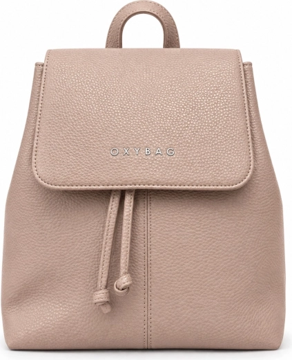 Γυναικείο σακίδιο πλάτης OXYBAG Luxy Leather σε χρώμα μόκα