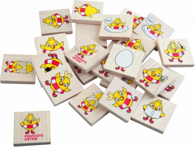 Ξύλινο παιχνίδι μνήμης Κοτοπουλάκι – εξάσκηση μνήμης και παρατηρητικότητας