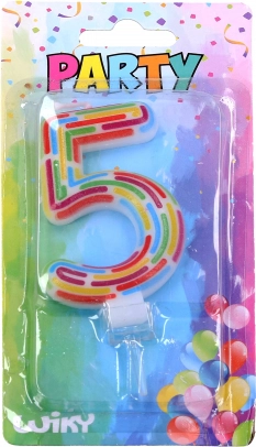 Κερί πάρτι αριθμός 5 – ρίγες