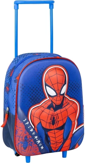 Cerda παιδικό σακίδιο με ροδάκια Spiderman 3D