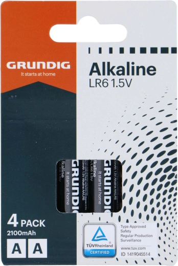 Αλκαλικές μπαταρίες AA GRUNDIG 2100 mAh, 4 τεμ.