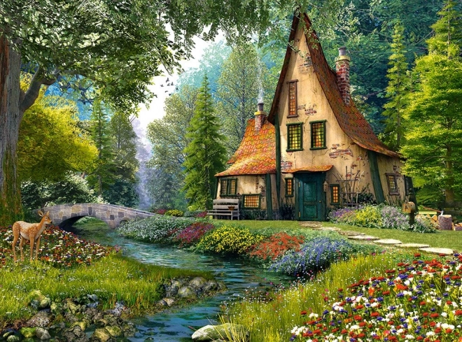 Παζλ 2000 κομματιών Toadstool Cottage