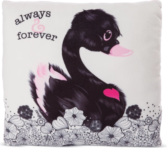 NICI μαξιλάρι Love μαύρος κύκνος 30 × 30 cm