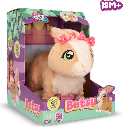 Διαδραστικό κουνέλι Betsy με ηχητικά εφέ, 26 cm