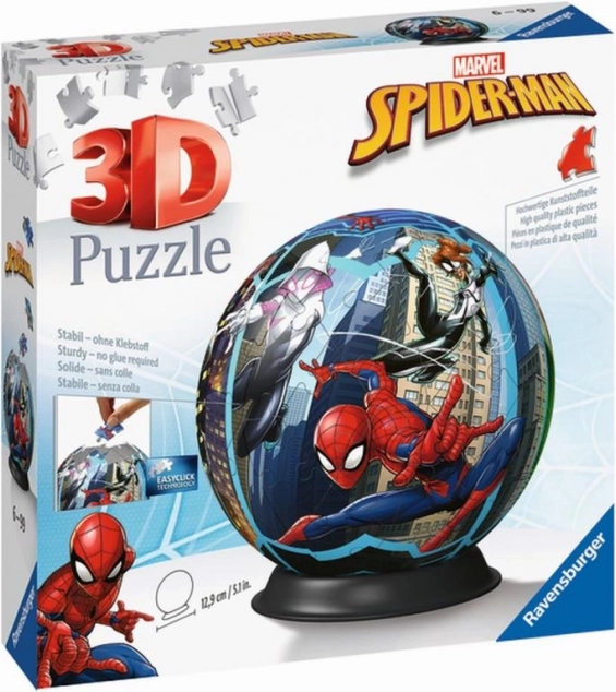 Ravensburger 3D παζλ σφαίρα SPIDERMAN 73 κομμάτια