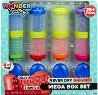 Πλαστελίνη Wonder Factory Never Dry Dough Mega Box Set