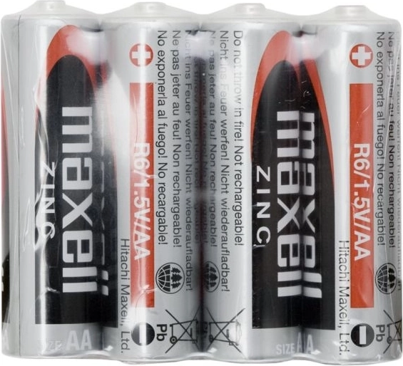 Ψευδαργυρικές μπαταρίες τύπου AA R6 1,5 V, 4 τεμάχια