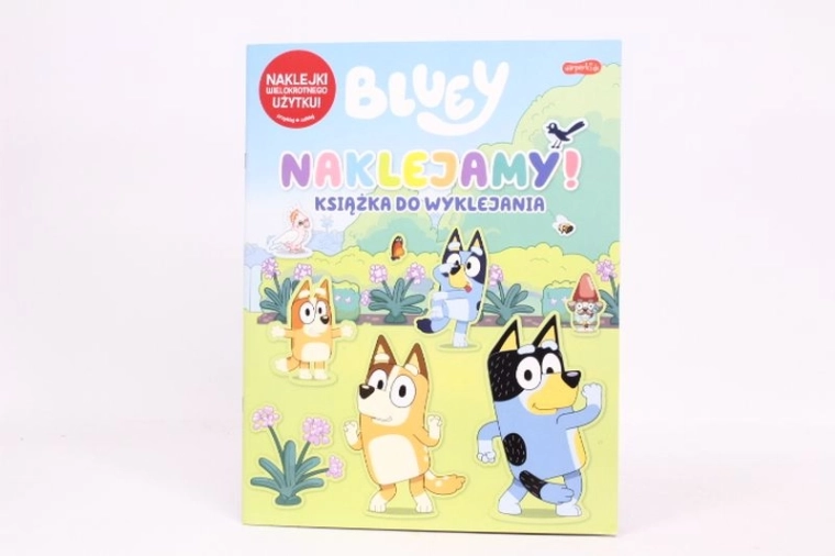 Bluey βιβλίο με επαναχρησιμοποιούμενα αυτοκόλλητα