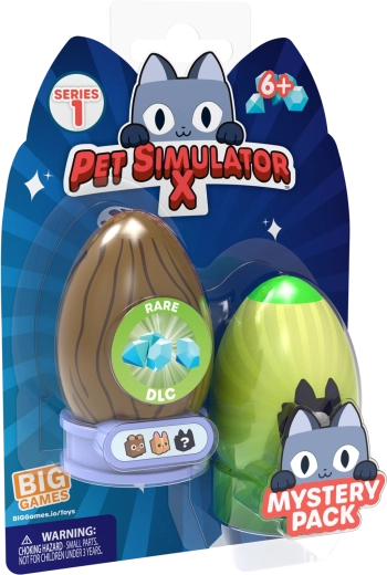 Αβγουλάκια με φιγούρες PET SIMULATOR – σετ 2 τεμ. (8 cm)