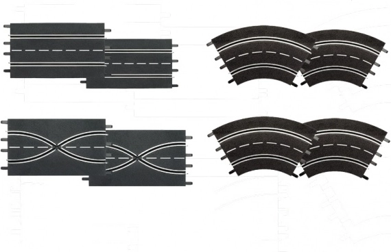 Σετ επέκτασης για πίστες αυτοκινήτων Evolution, Digital 132 και Digital 124 – μήκος 2,8 m