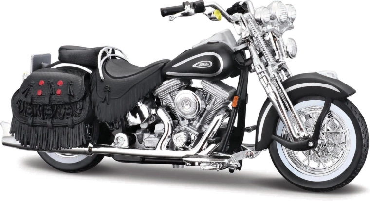Maisto Harley-Davidson 1999 FLSTS Heritage Softail Springer ματ μαύρο 1:18