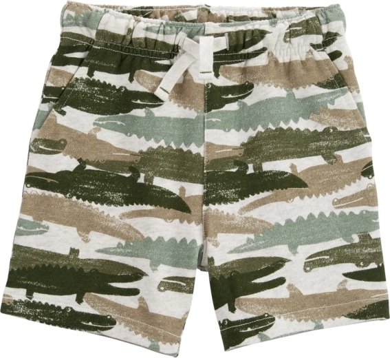 Βαμβακερό σορτς Carter's green aligators για αγόρι – 6 μ.