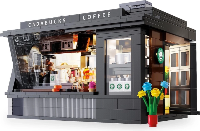 CaDA Coffee House σετ κατασκευής καφέ σε κλίμακα 1:30