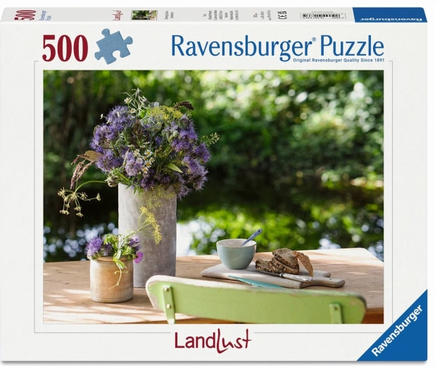 Παζλ Ravensburger LandLust: Λουλούδια στο τραπέζι (500 κομμάτια)