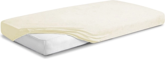 Babymatex premium πετσετέ εφαρμοστό σεντόνι σε εκρού 70 × 140 cm