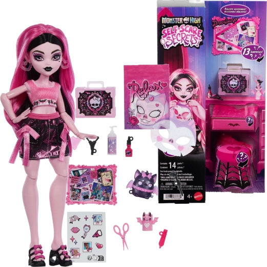 Κούκλα Monster High Draculaura με αξεσουάρ Self-Scare Secrets