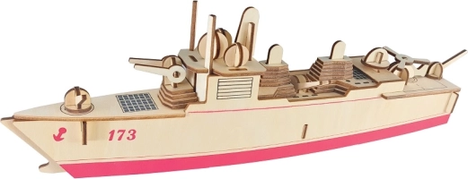 Woodcraft ξύλινο 3D παζλ αντιτορπιλικό