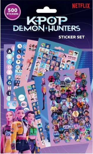 Σετ αυτοκόλλητων 500 τμχ K‑POP Demon Hunters