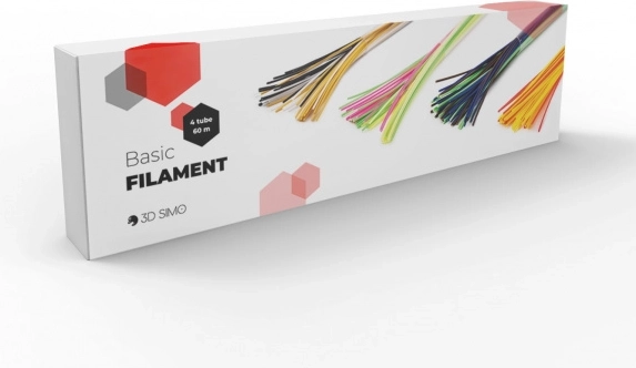 Filament PCL 60 m – σετ διαφόρων χρωμάτων (4 σωληνάρια) για στυλό 3D