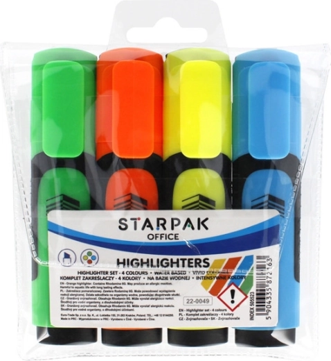 Σετ μαρκαδόρων υπογράμμισης STARPak σε 4 χρώματα