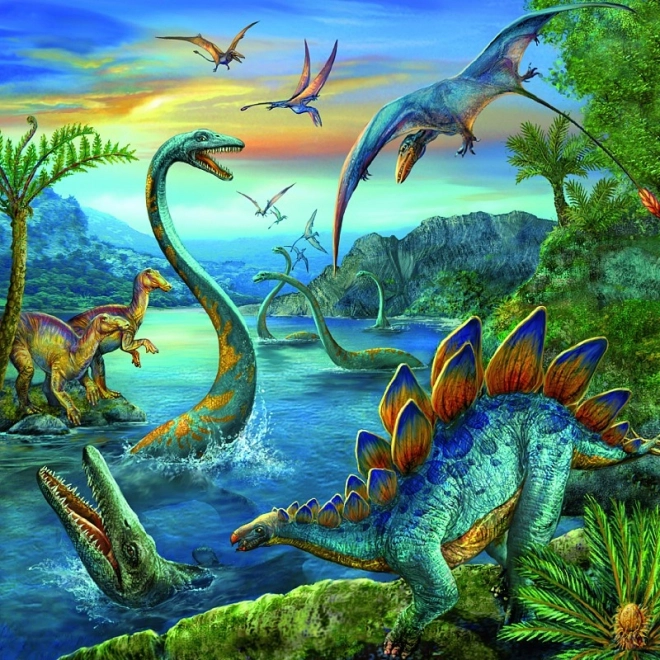 Παζλ Ravensburger Dinosaur Fascination 3x49 κομμάτια
