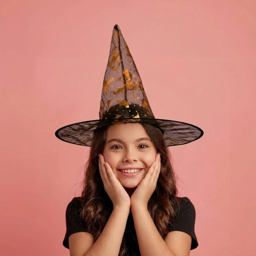Καπέλο μάγισσας για το Halloween - 1 τεμάχιο