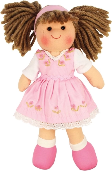 Υφασμάτινη κούκλα Rose της Bigjigs Toys 28 εκ.