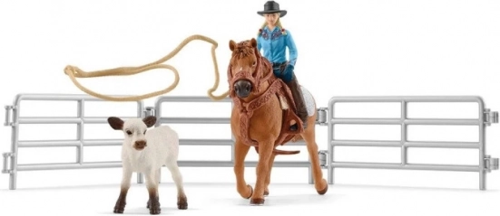 Schleich Farm World καουμπόισσα με λάσο