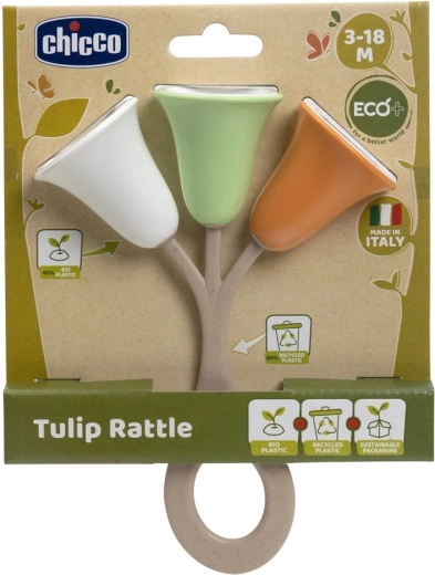 Chicco κουδουνίστρα Τουλίπα Eco+ 3 μηνών+