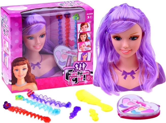 Κεφάλι για χτένισμα με αξεσουάρ