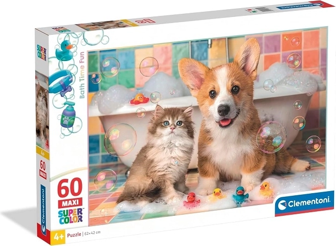 Clementoni maxi παζλ για παιδιά Bath time fun 60 κομμάτια