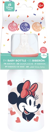 Μπιμπερό MINNIE 240 ml με αντικολικό σύστημα